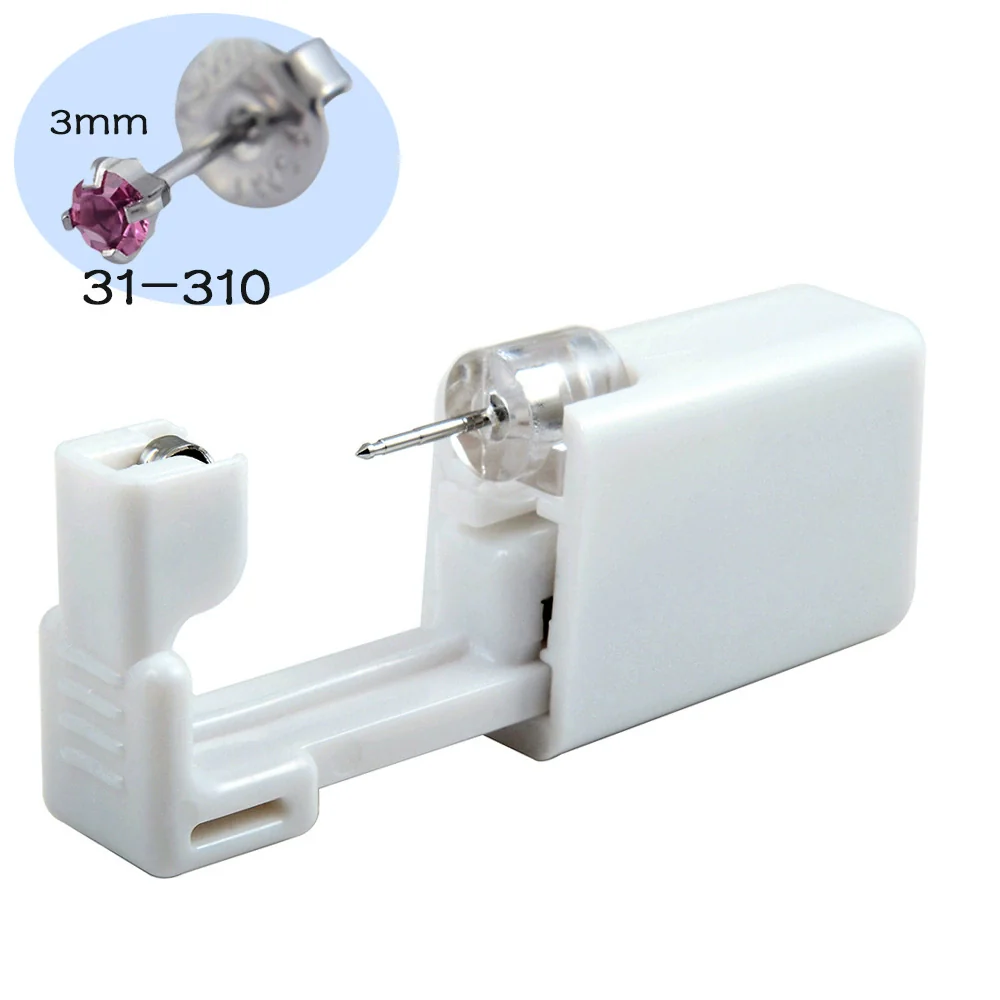 Ear Piercing Tool Ear Stud Gun 316L Stainless Steel Geometric Electroplated - Image 12