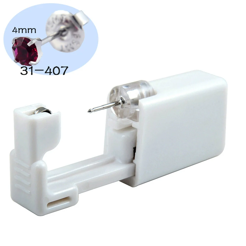 Ear Piercing Tool Ear Stud Gun 316L Stainless Steel Geometric Electroplated - Image 16