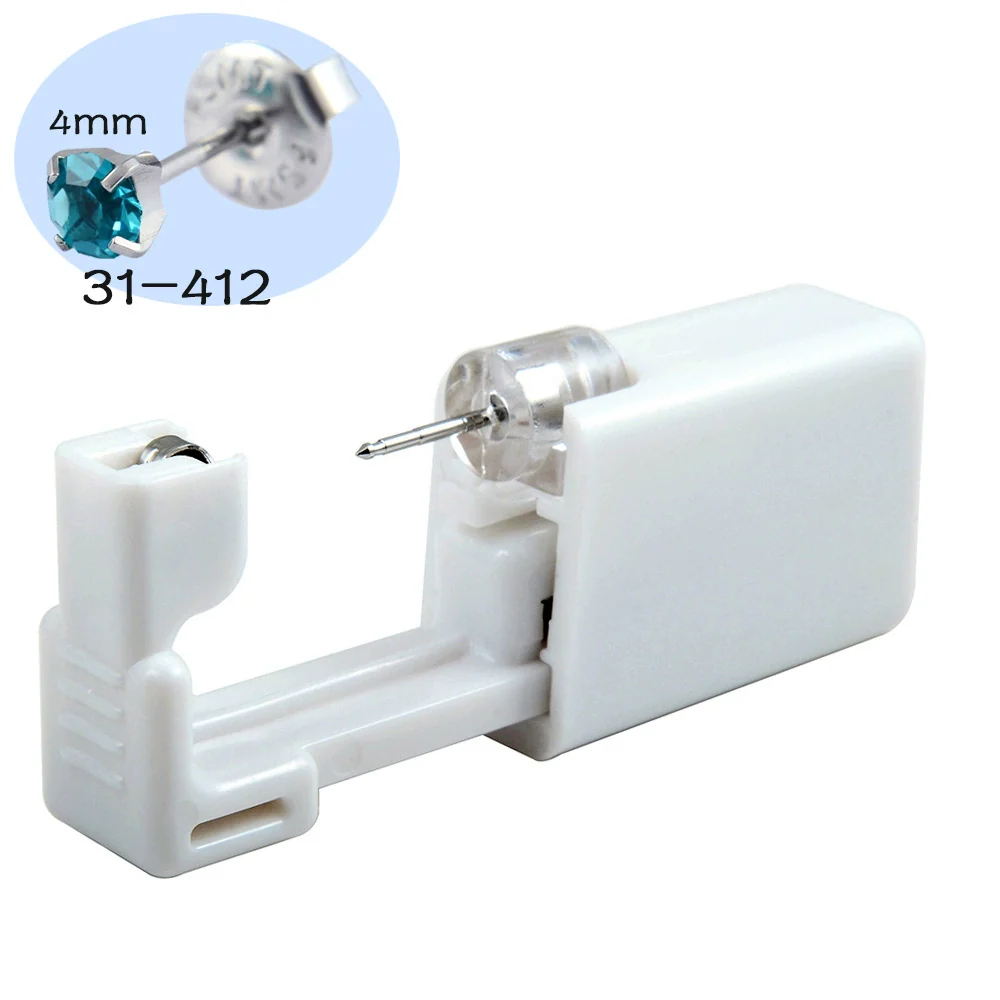 Ear Piercing Tool Ear Stud Gun 316L Stainless Steel Geometric Electroplated - Image 20