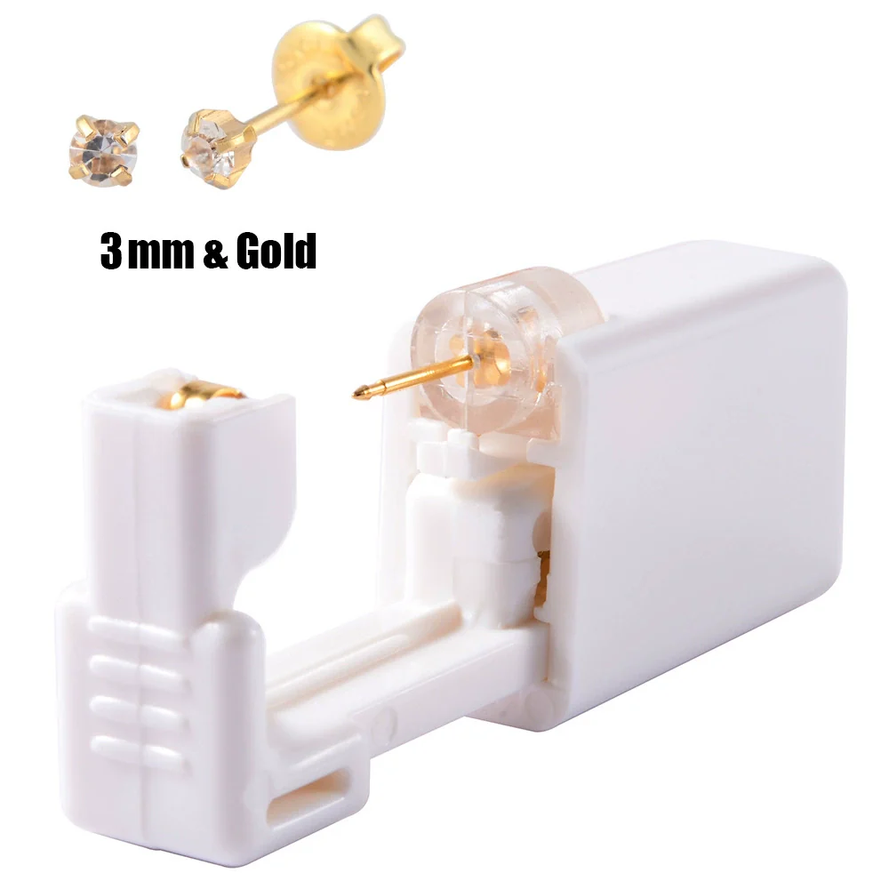 Ear Piercing Tool Ear Stud Gun 316L Stainless Steel Geometric Electroplated - Image 24