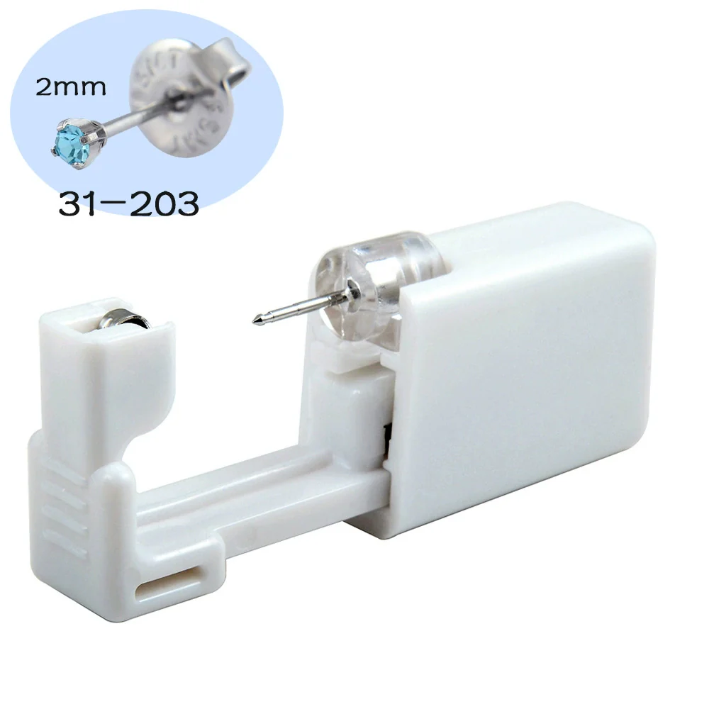 Ear Piercing Tool Ear Stud Gun 316L Stainless Steel Geometric Electroplated - Image 5