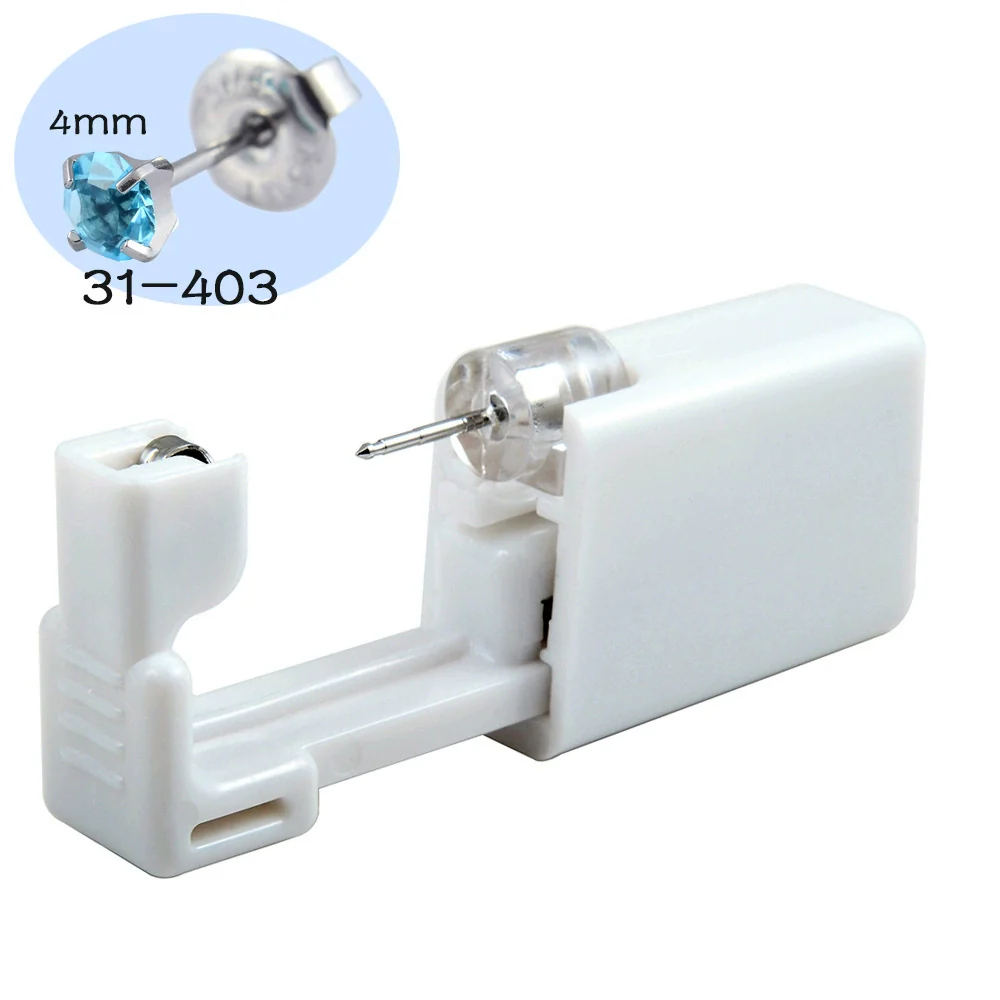 Ear Piercing Tool Ear Stud Gun 316L Stainless Steel Geometric Electroplated - Image 7