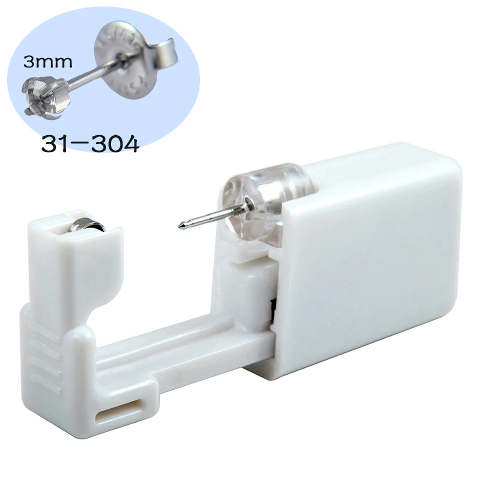 Ear Piercing Tool Ear Stud Gun 316L Stainless Steel Geometric Electroplated - Image 9