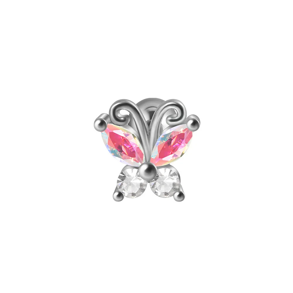 Earrings Stainless Steel Inlaid With Zircon Butterfly Dragonfly Design - Image 8