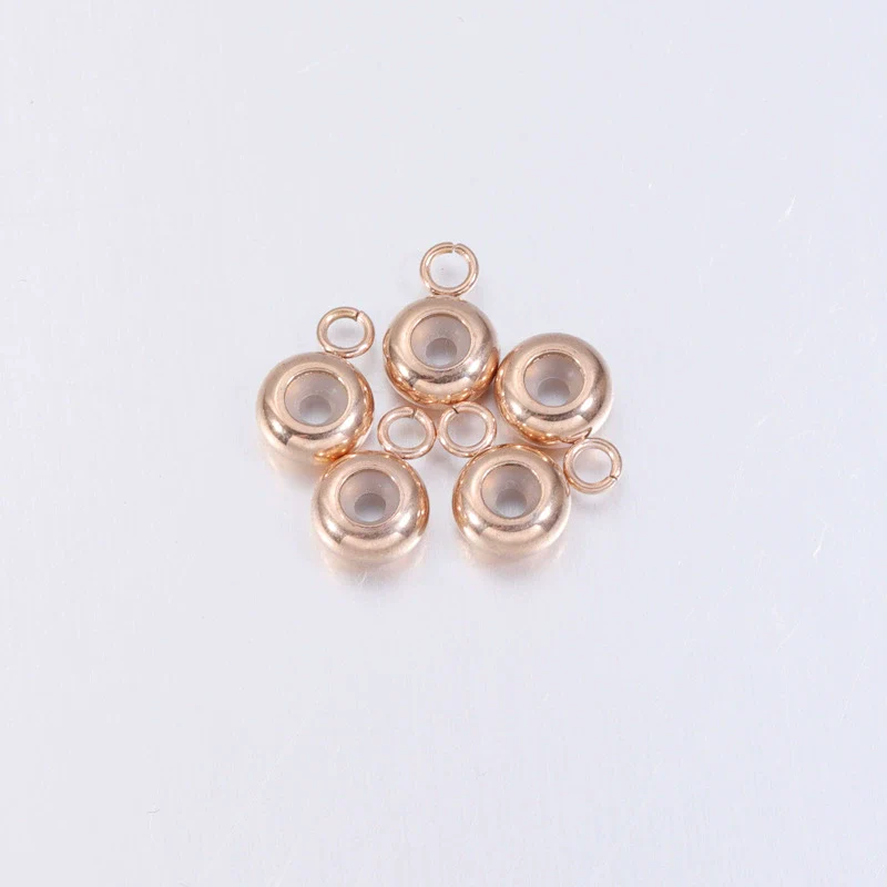 Electroplated Stainless Steel Geometric Diy Jewelry Accessories Positioning Beads For Bracelet Necklace - Image 8