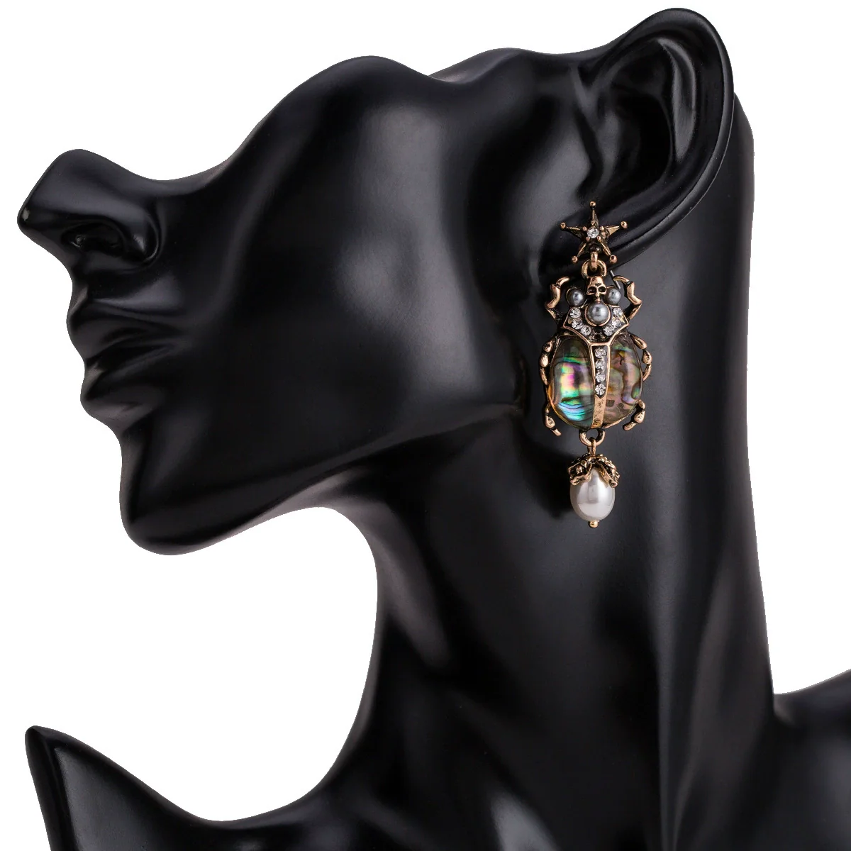 Exaggerated Multilayer Insects Animal Alloy Diamond Earrings For Women - Image 3