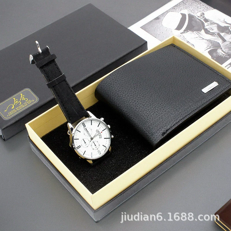 Fashion Alloy And Ordinary Glass Men's Round Dial Blue Light Wrist Watch With Horseshoe Buckle And Onion Crown - Image 20
