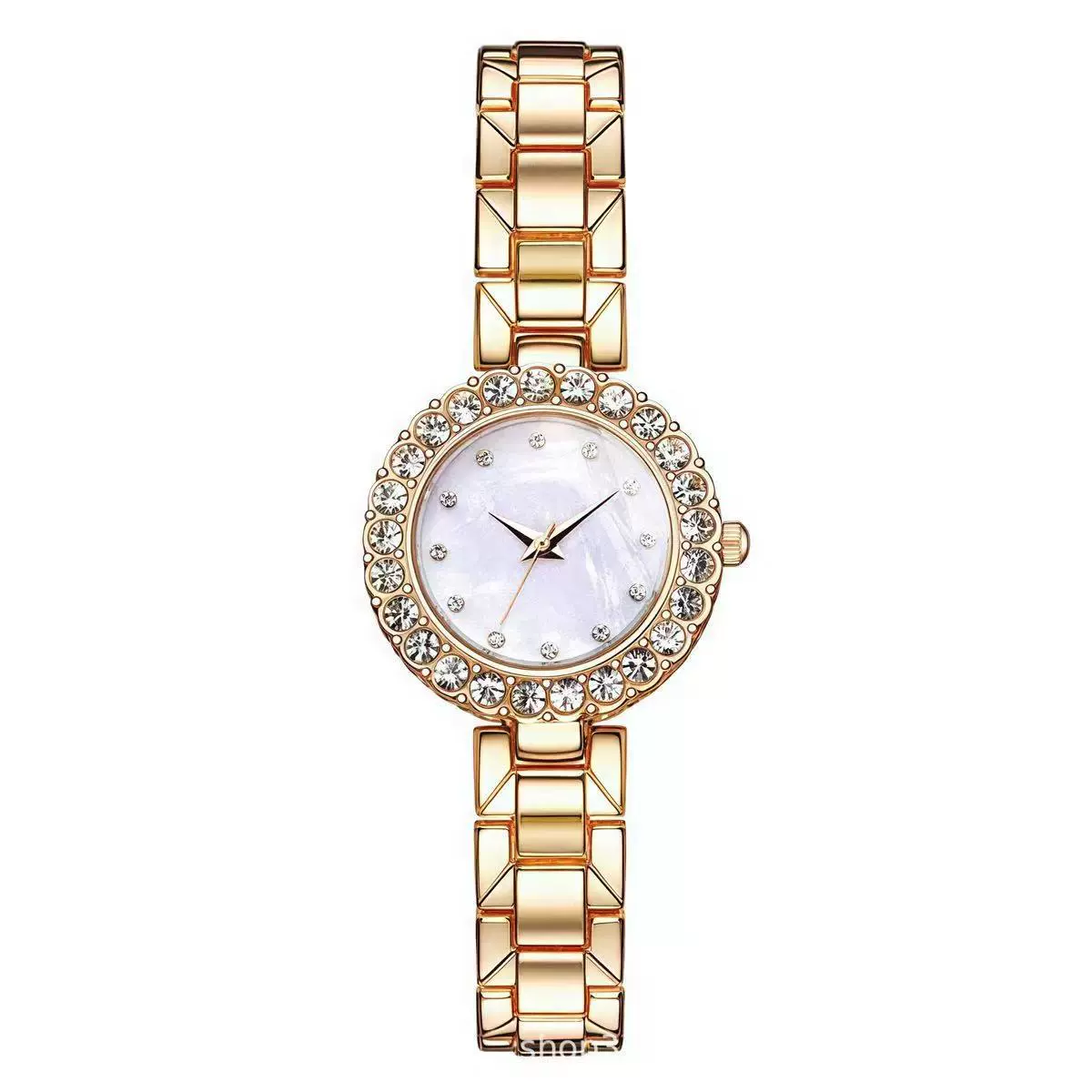 Fashion Alloy Stainless Steel Rhinestone Twopiece Set Bracelet Watch For Male And Female Students - Image 8