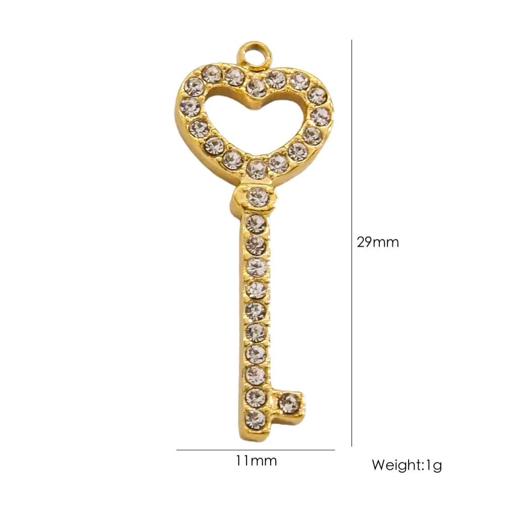 Fashion Cute Jewelry Pendant Stainless Steel Geometric Electroplated Hand Polished - Image 30