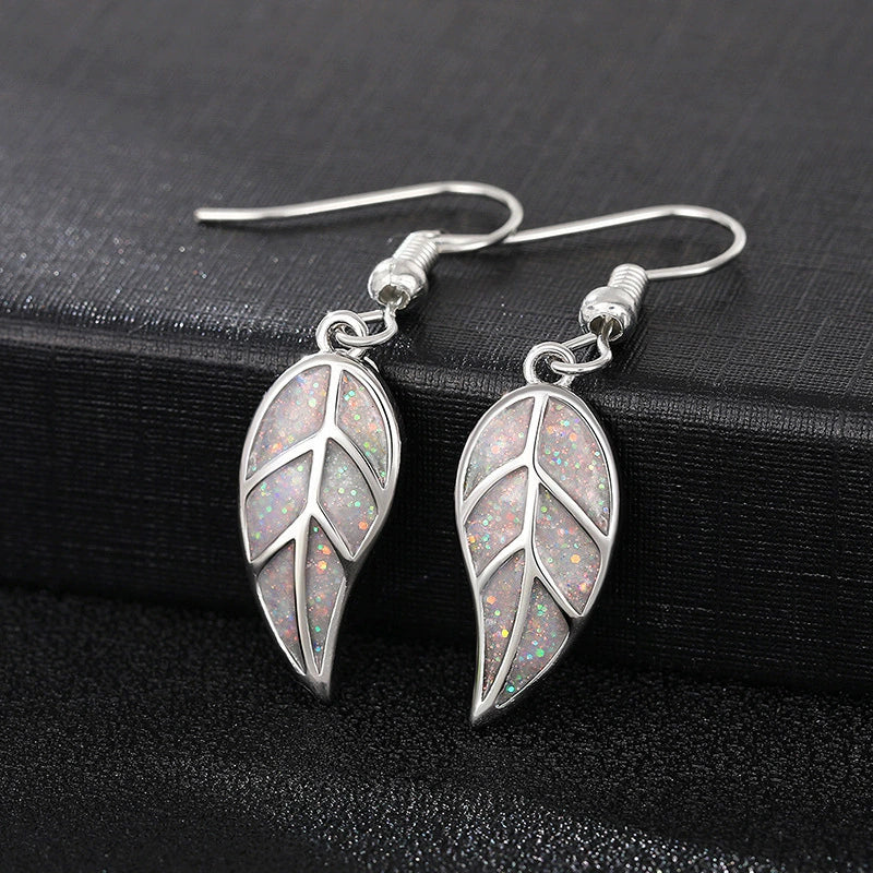 Fashion Design Leaf Copper Women's Earrings