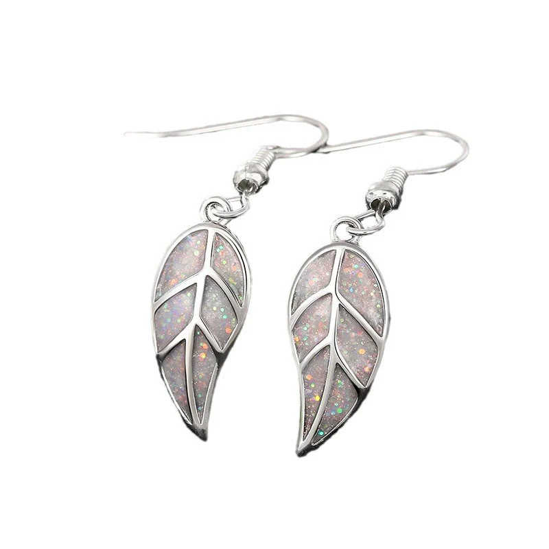 Fashion Design Leaf Copper Women's Earrings - Image 5