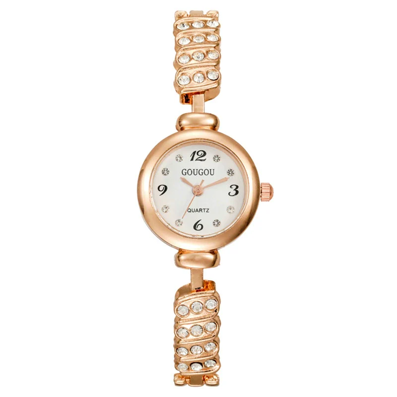 Fashion Digital Diamondencrusted Women's Metal Watch With Round Dial - Image 7
