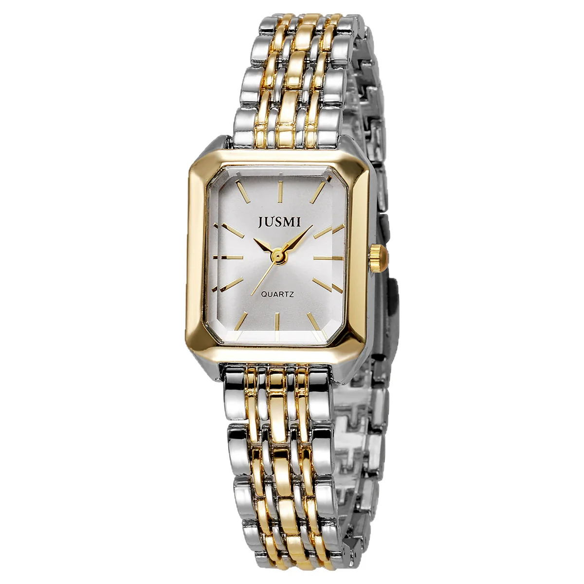 Fashion Distinctive Alloy And Stainless Steel Square Quartz Watch For Women Students - Image 5