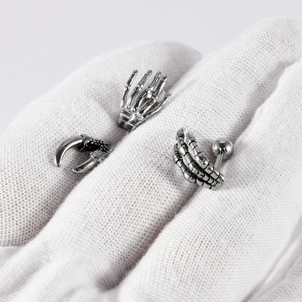 Fashion Geometric Stainless Steel Polish Earrings - Image 2