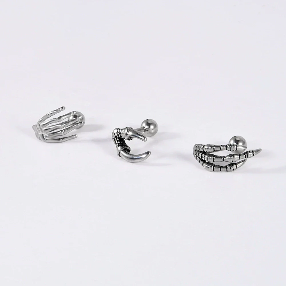 Fashion Geometric Stainless Steel Polish Earrings - Image 3
