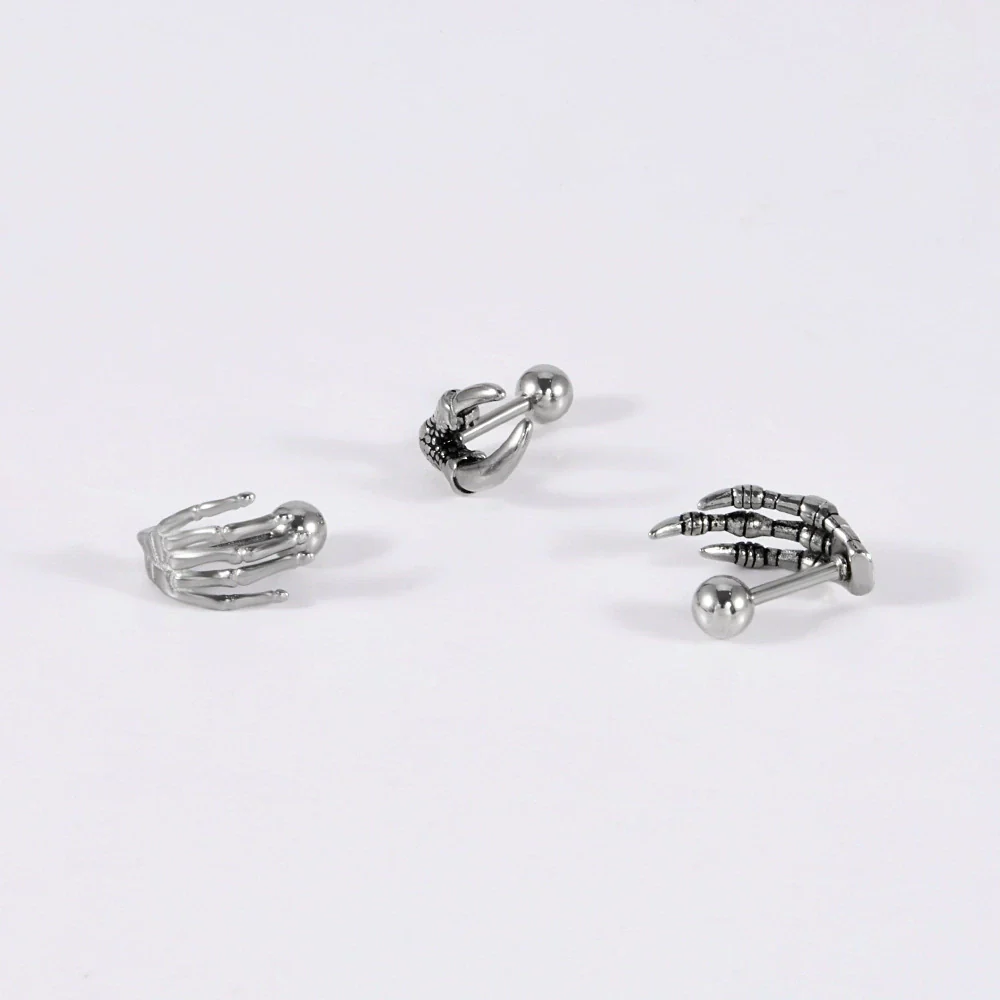 Fashion Geometric Stainless Steel Polish Earrings - Image 4
