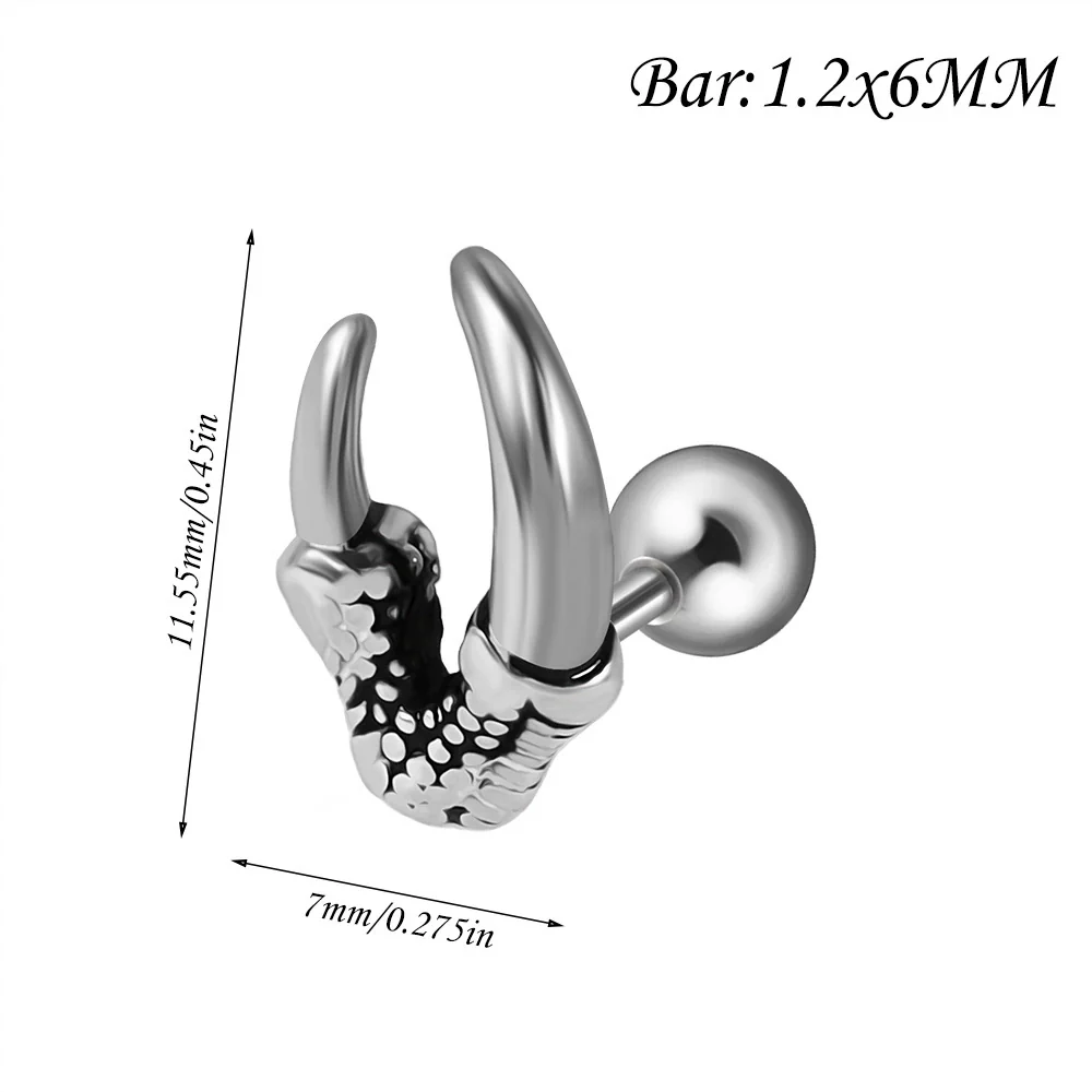 Fashion Geometric Stainless Steel Polish Earrings - Image 6