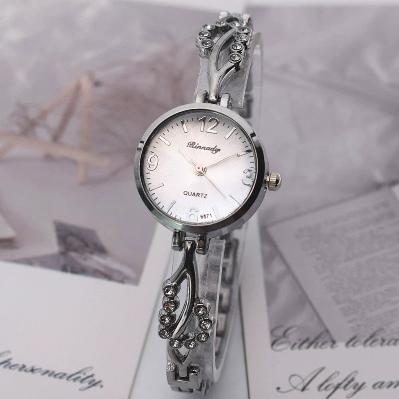 Fashion Girls Quartz Watch Alloy Case And Strap Round Dial Imitation Ceramic - Image 7