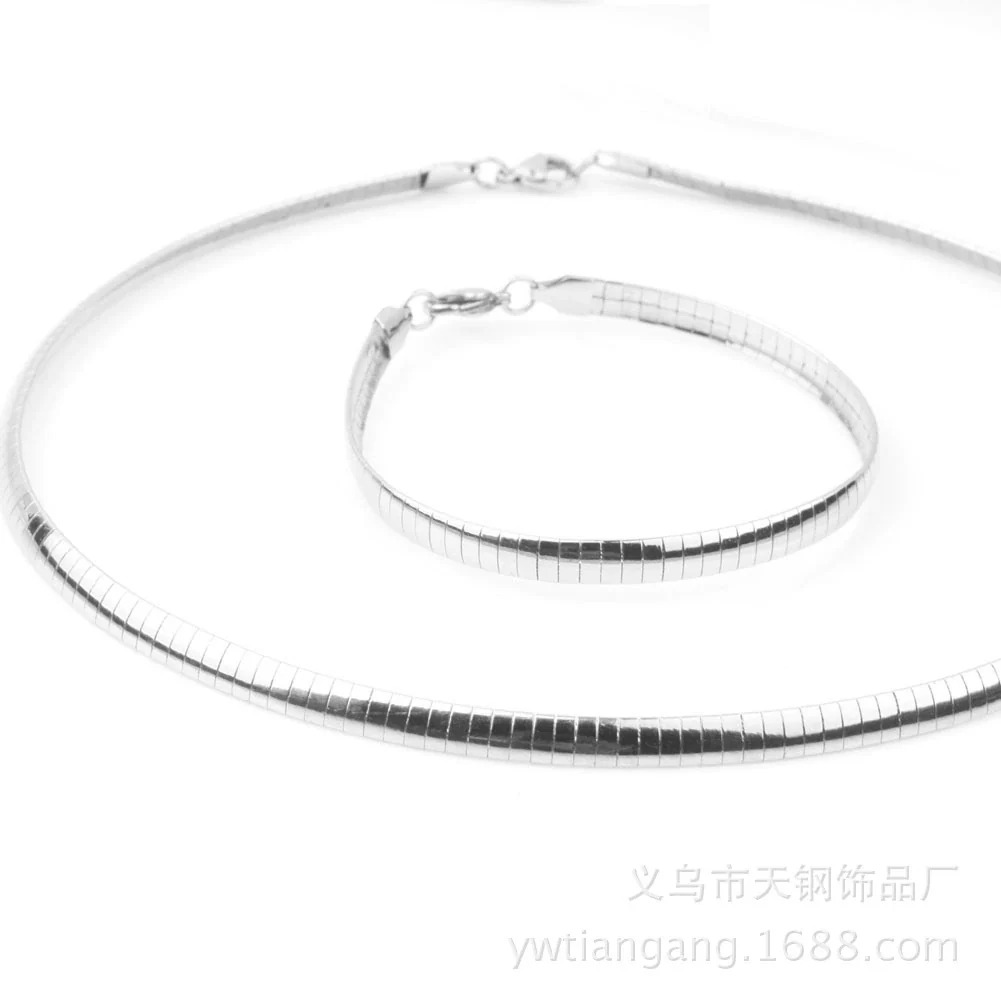 Fashion Jewelry Set Stainless Steel Rhombus Polishing For Ladies - Image 3