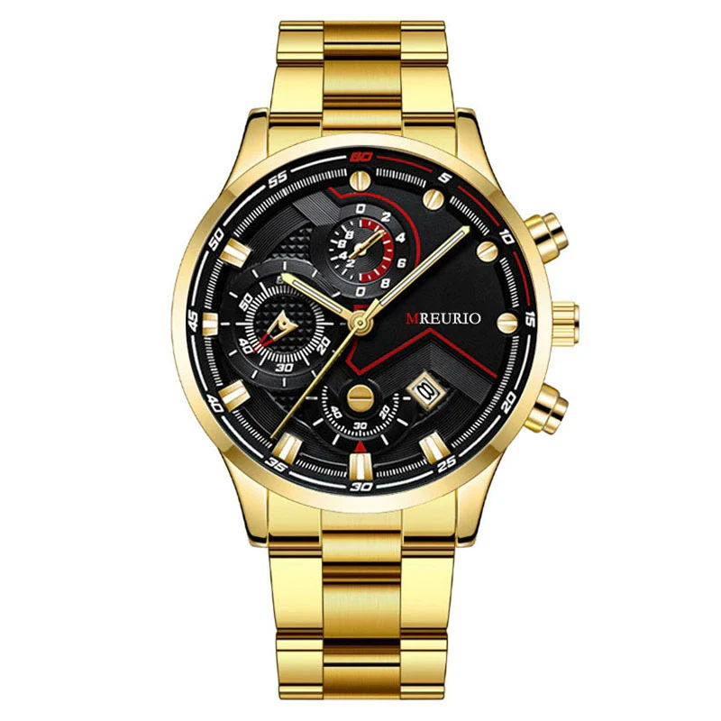 Fashion Men's Watch Metal Case Stainless Steel Strap Round Dial - Image 14
