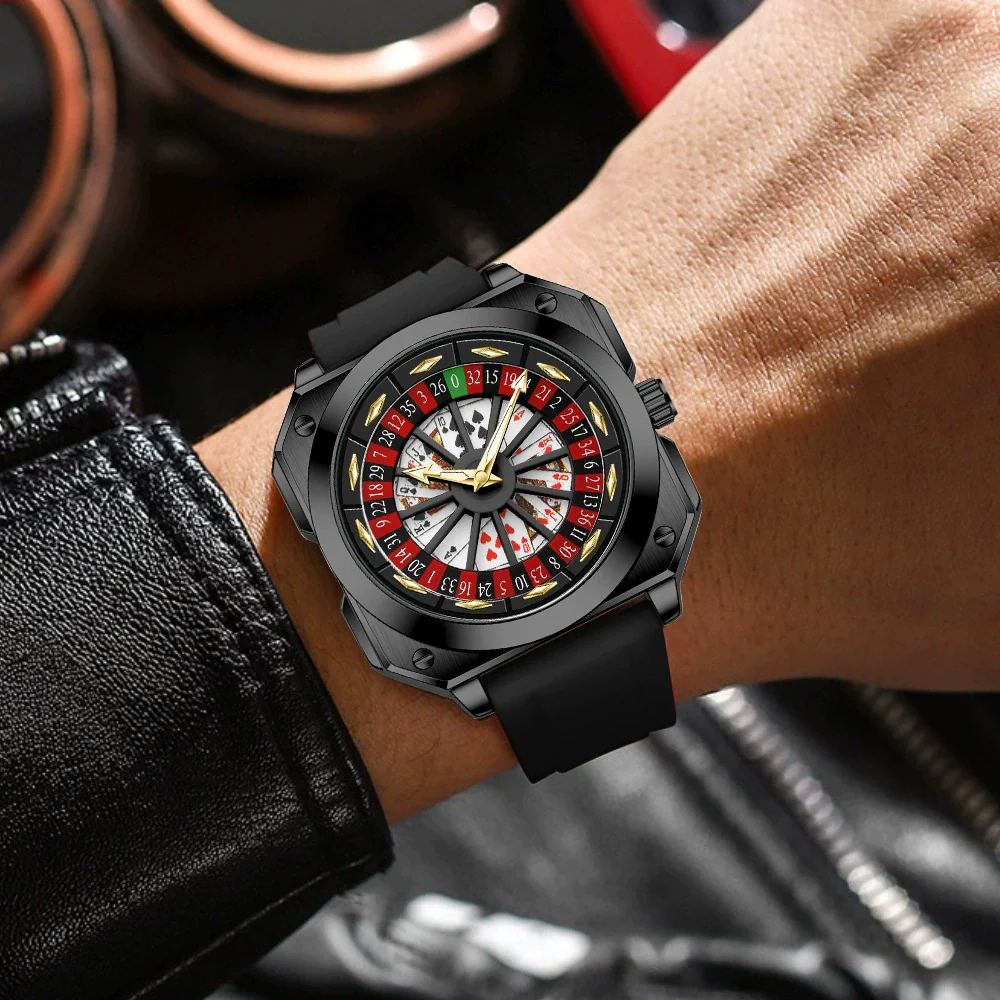 Fashion Men's Wristwatch Alloy Case Plastic Strap Square Dial Mineral Reinforced Glass Mirror Luminous Waterproof Quartz Watch - Image 2
