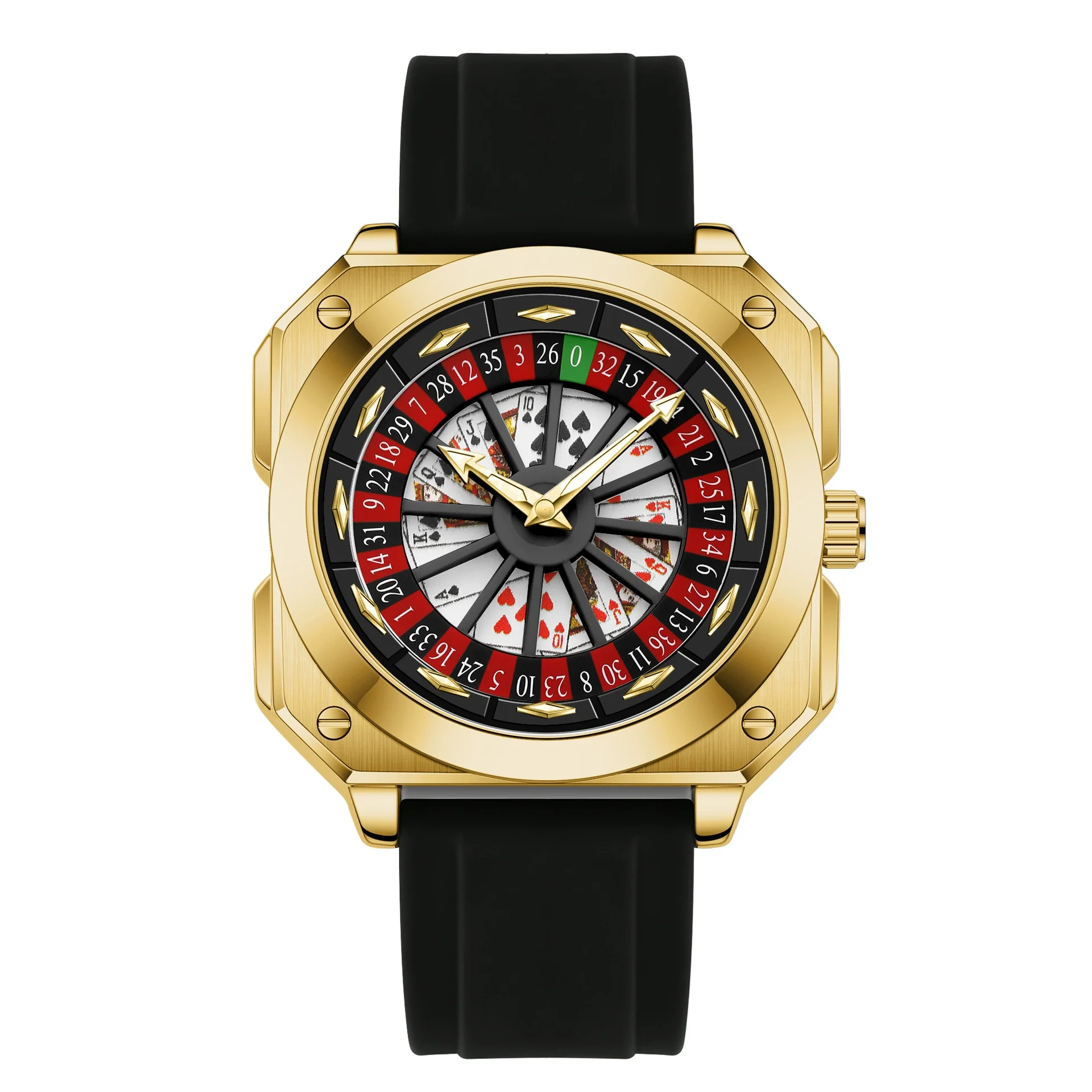 Fashion Men's Wristwatch Alloy Case Plastic Strap Square Dial Mineral Reinforced Glass Mirror Luminous Waterproof Quartz Watch - Image 7