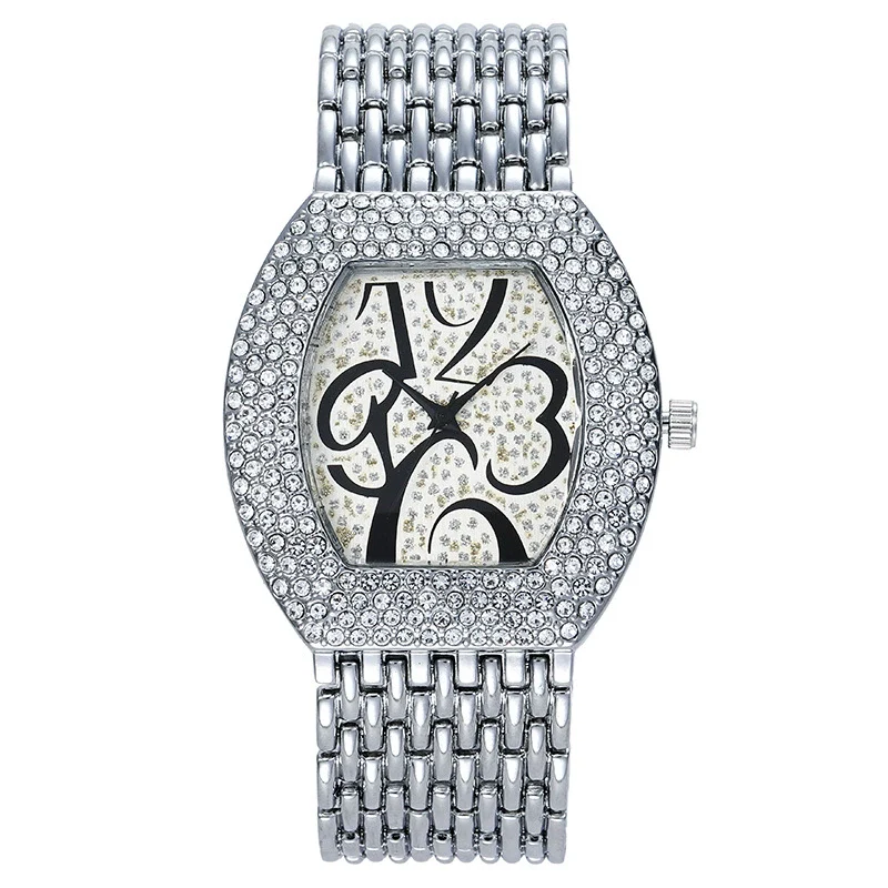 Fashion Metal Women's Watch With Barrel Dial And Jewelry Buckle - Image 2
