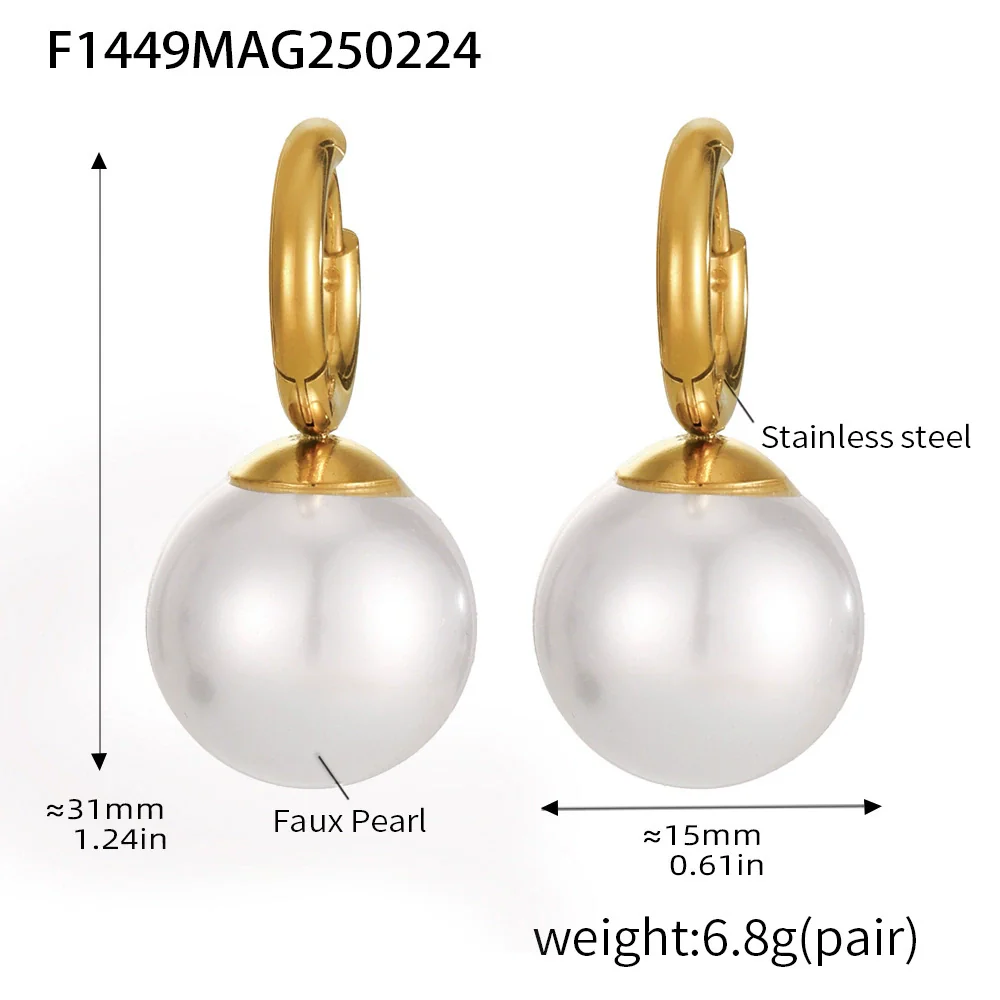 Fashion Ol Style Geometric Stainless Steel Gold Plated Earrings And Ring Jewelry For Women - Image 6