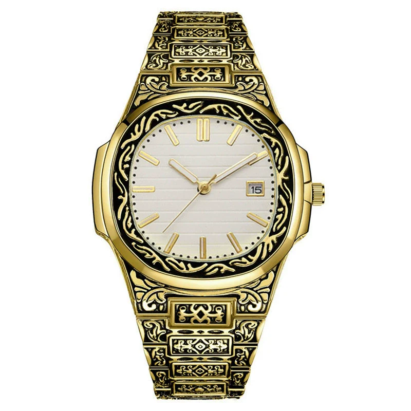 Fashion Retro Men's Alloy Watch With Oval Dial - Image 3