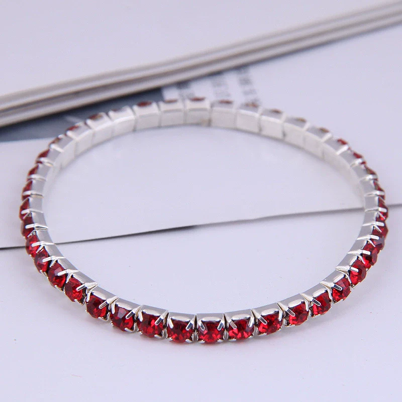 Fashion Simple Single Row Diamond Alloy Female Bracelet - Image 5