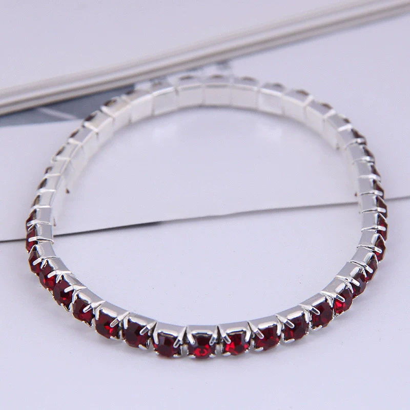 Fashion Simple Single Row Diamond Alloy Female Bracelet - Image 6