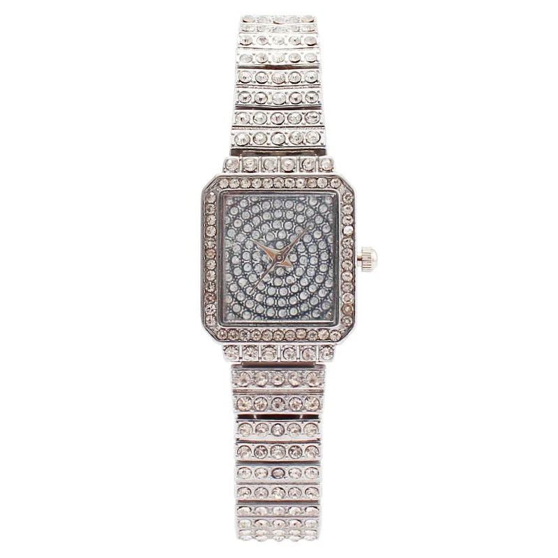 Fashion Square Women's Metal Bracelet Watch With Mineral Strengthened Glass Mirror And Copper Clasp - Image 6