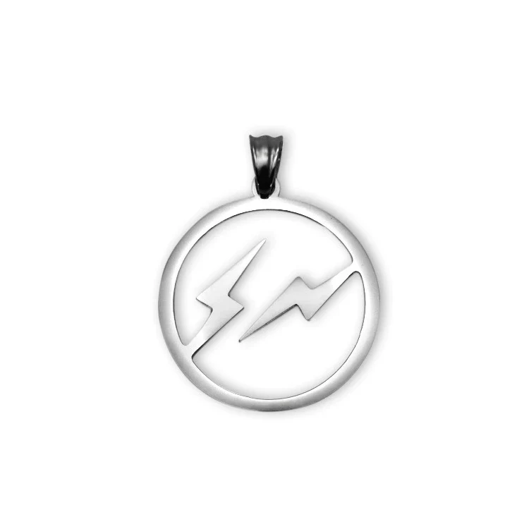 Fashion Titanium Steel Lightning Pendant Necklace For Men And Women - Image 10