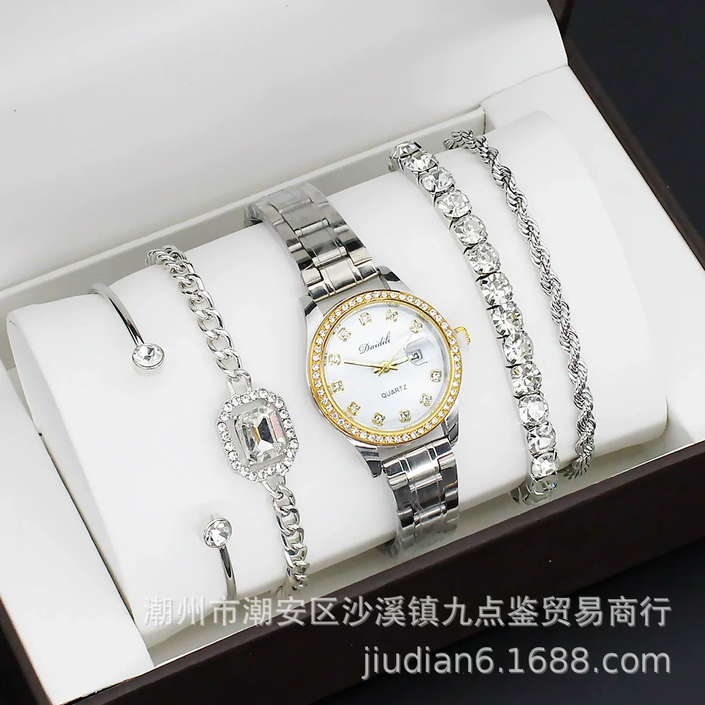 Fashion Women's Alloy Quartz Watch With Imitation Leather Strap And Stainless Steel Clasp - Image 19
