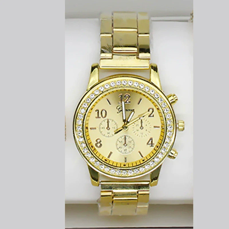 Fashion Women's Alloy Quartz Watch With Imitation Leather Strap And Stainless Steel Clasp - Image 8