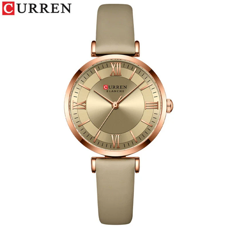 Fashion Women's Metal Alloy Plexiglass Mirror Round Dial Quartz Watch With Horseshoe Buckle - Image 10