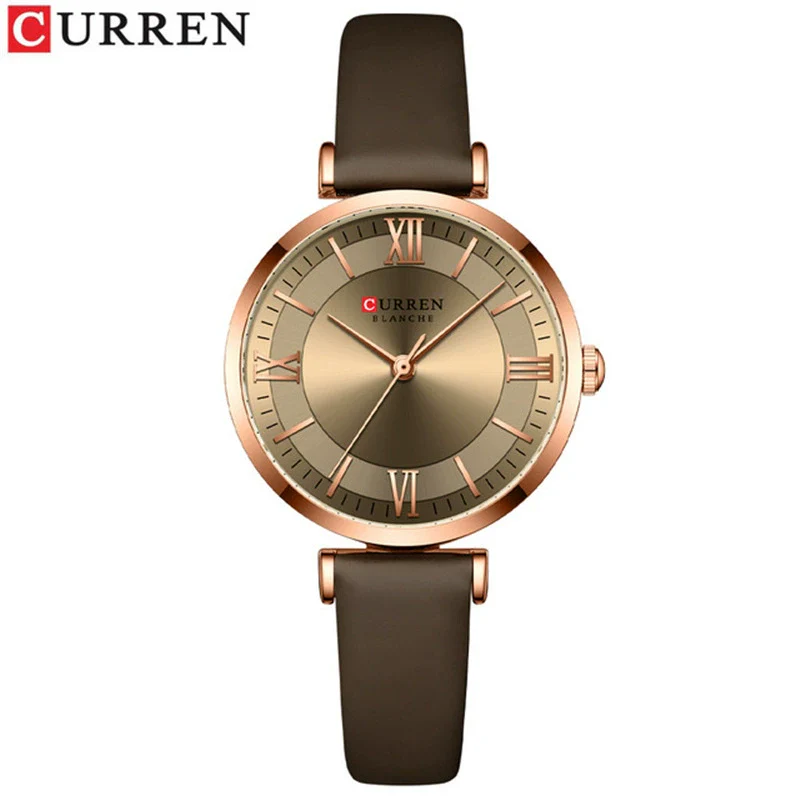 Fashion Women's Metal Alloy Plexiglass Mirror Round Dial Quartz Watch With Horseshoe Buckle - Image 7