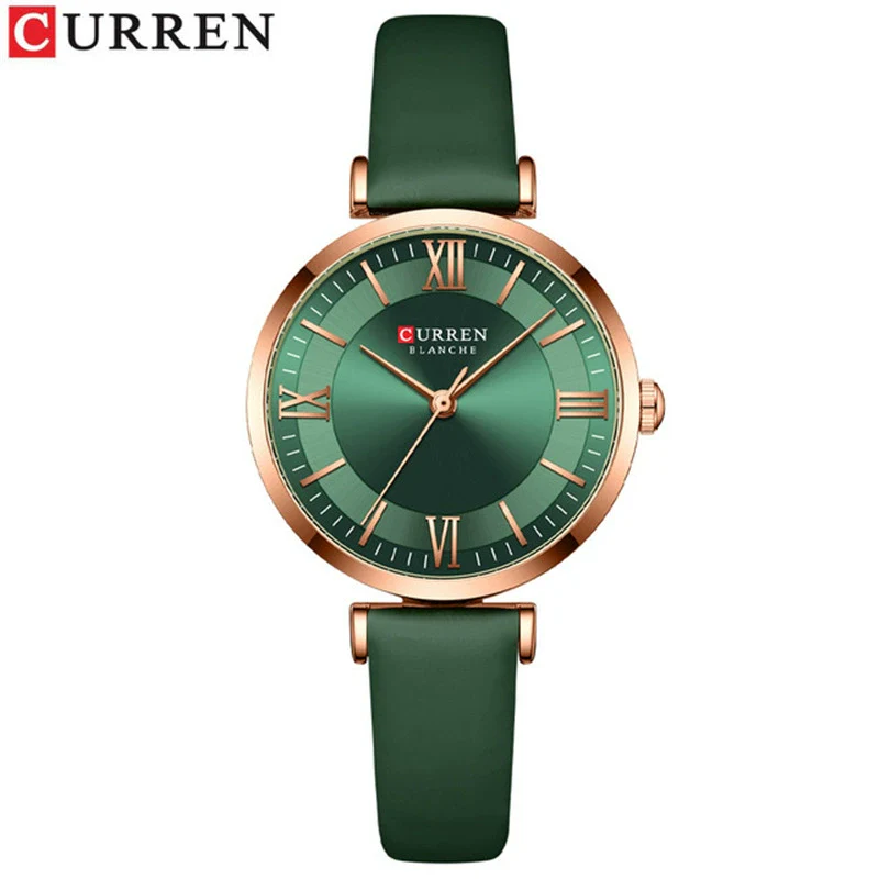 Fashion Women's Metal Alloy Plexiglass Mirror Round Dial Quartz Watch With Horseshoe Buckle - Image 8