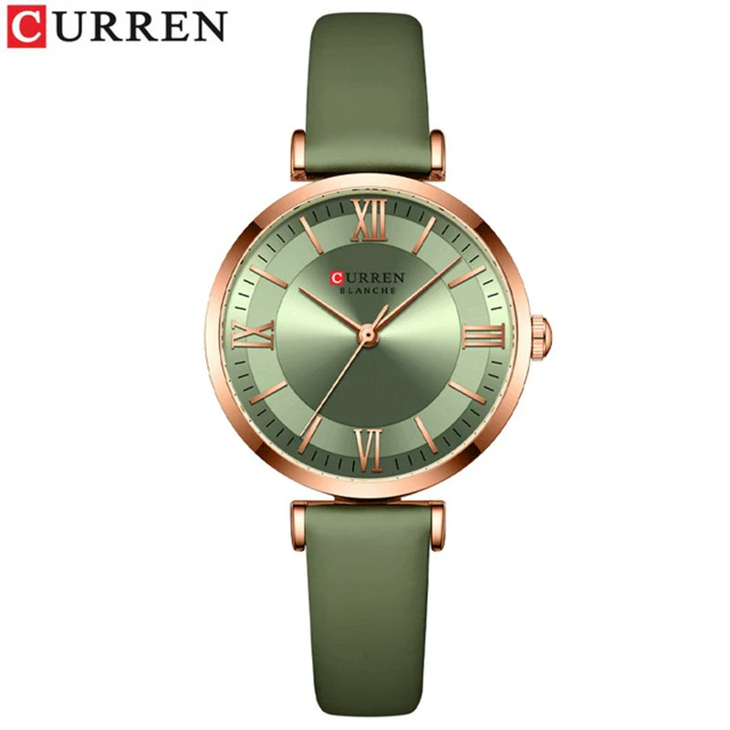 Fashion Women's Metal Alloy Plexiglass Mirror Round Dial Quartz Watch With Horseshoe Buckle - Image 9