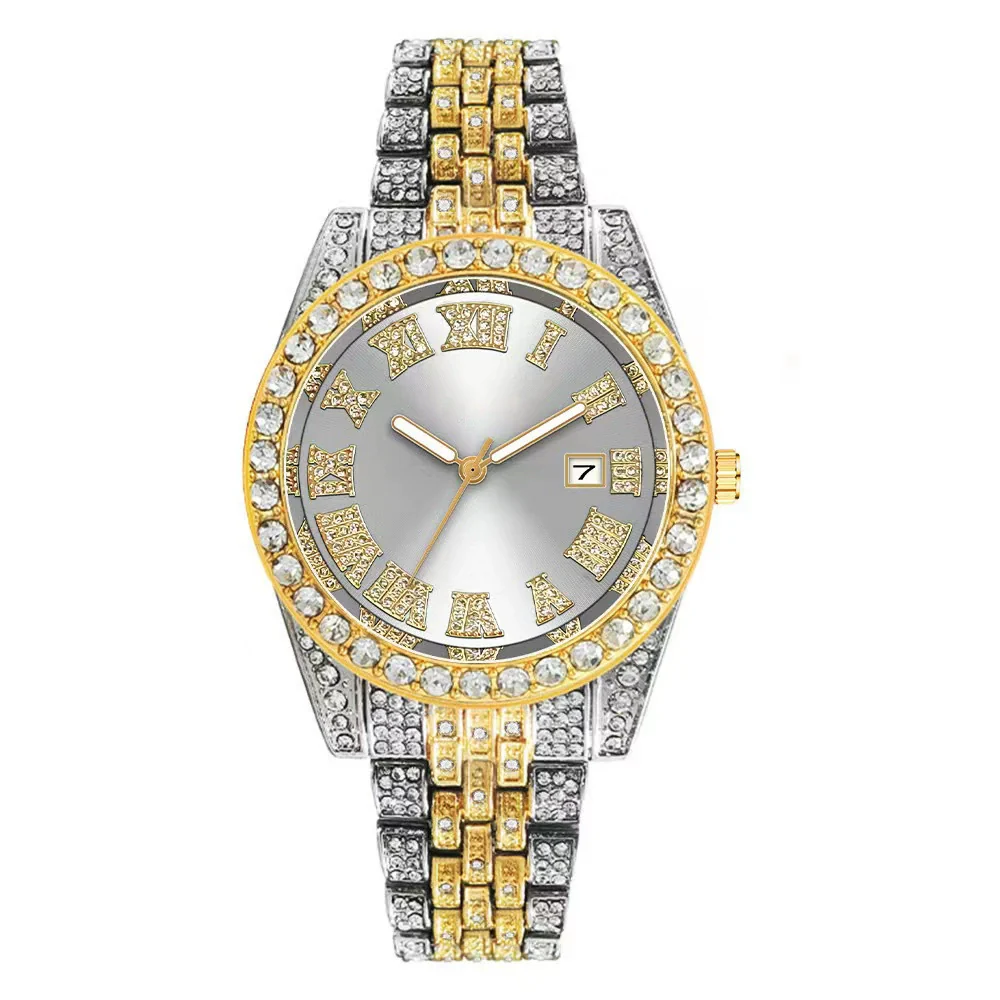 Fashion Women's Quartz Watch With Roman Scale Calendar Round Dial Alloy Case Steel Strip Strap Stainless Steel Buckle - Image 10