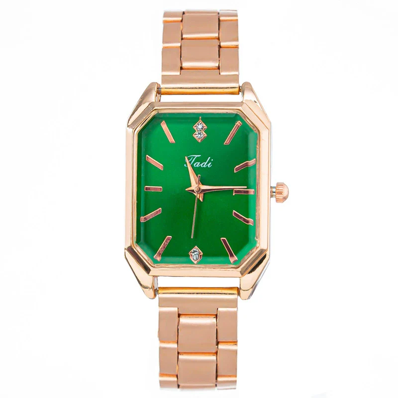 Fashionable Square Alloy Strap Diamondencrusted Women's Quartz Watch - Image 8