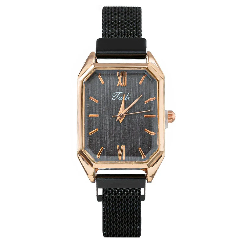 Fashionable Square Women's Alloy Watch With Magnetic Clasp - Image 4