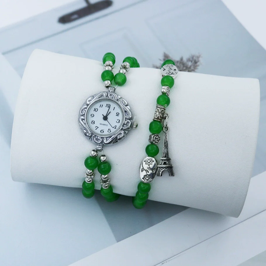 Female Student Fashionable Quartz Watch With Alloy Case Plastic Strap And Round Dial - Image 3