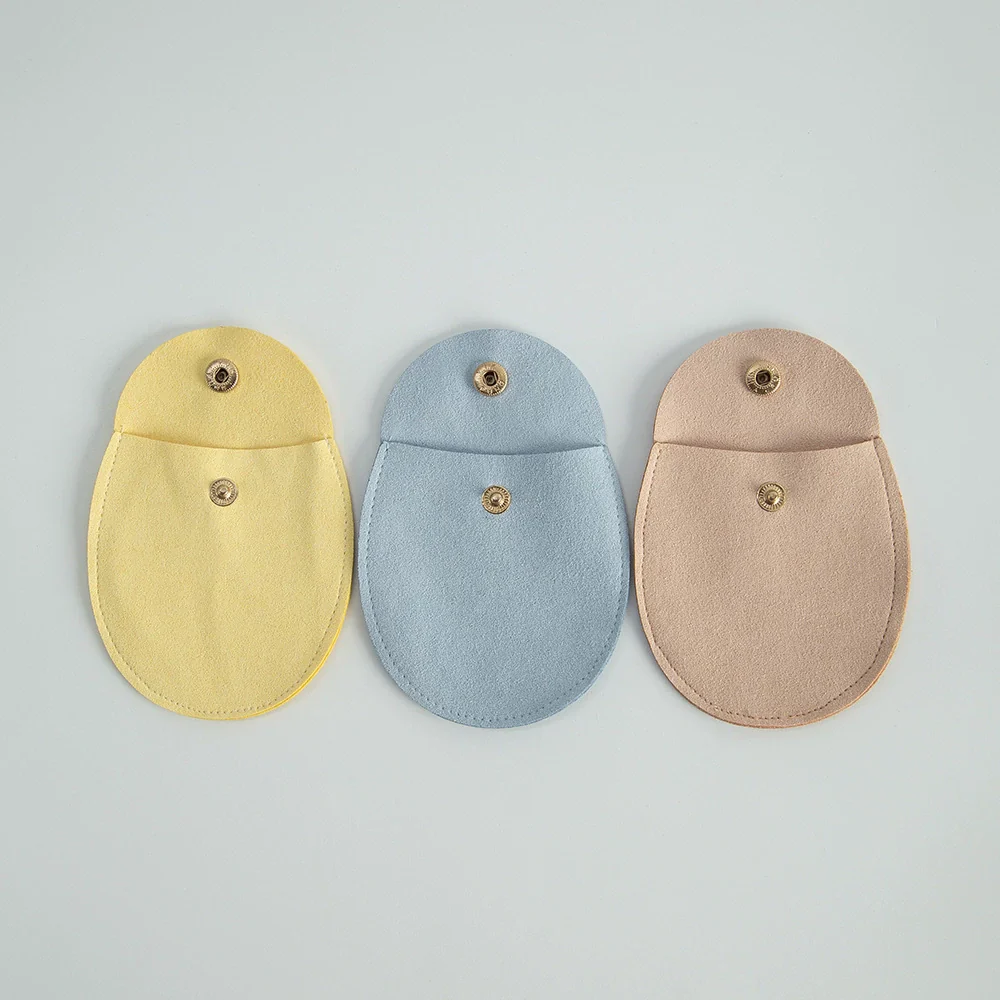 Flip Snap Buckle Cloth Jewelry Bag For Storage And Small Gift - Image 3
