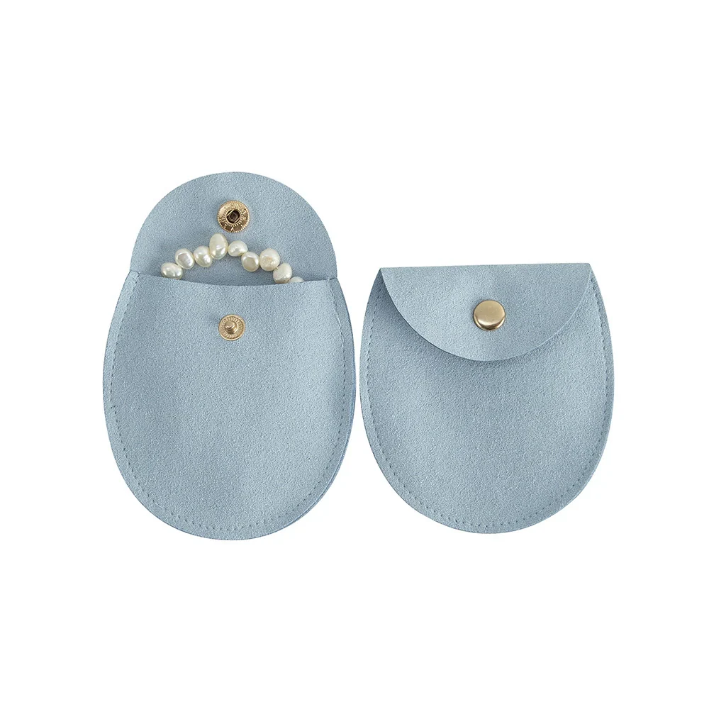 Flip Snap Buckle Cloth Jewelry Bag For Storage And Small Gift - Image 9