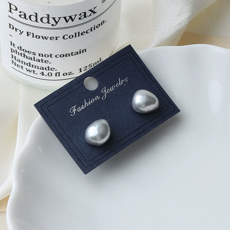 Freshwater Pearl Earrings 925 Silver Needle Special Shape Minimalist Women's - Image 5