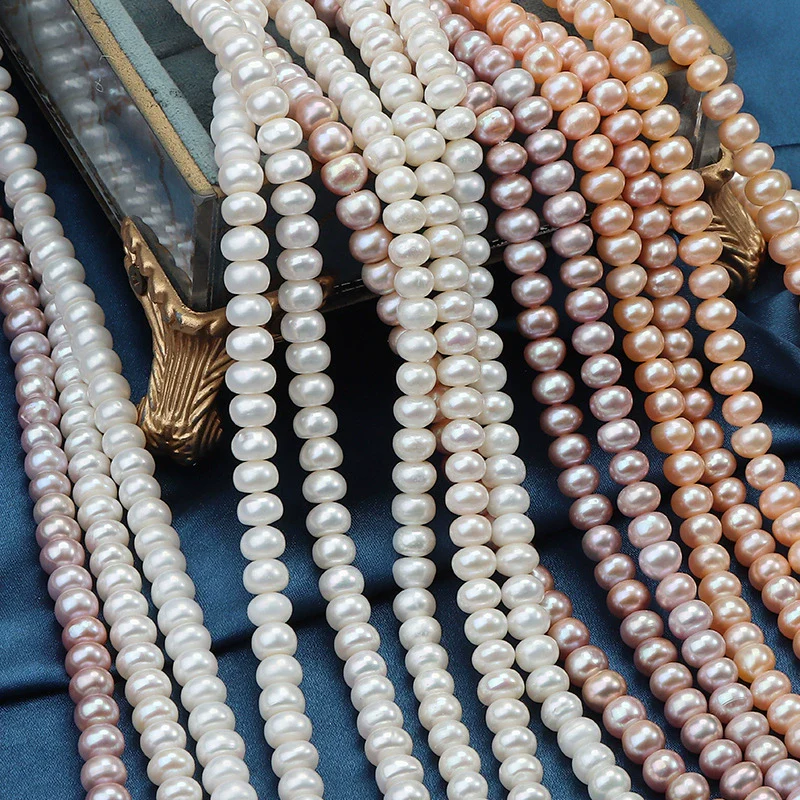 Freshwater Pearl Flat Bead Jewelry Making Material - Image 2