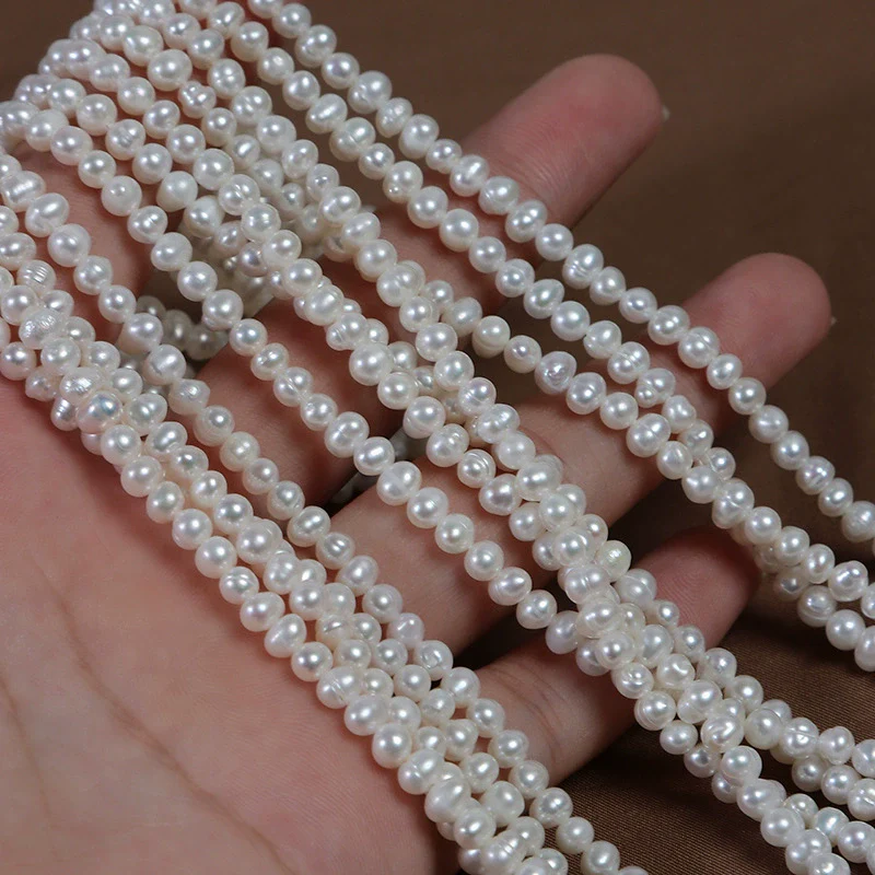 Freshwater Pearl Loose Beads Potato Shape Jewelry Material