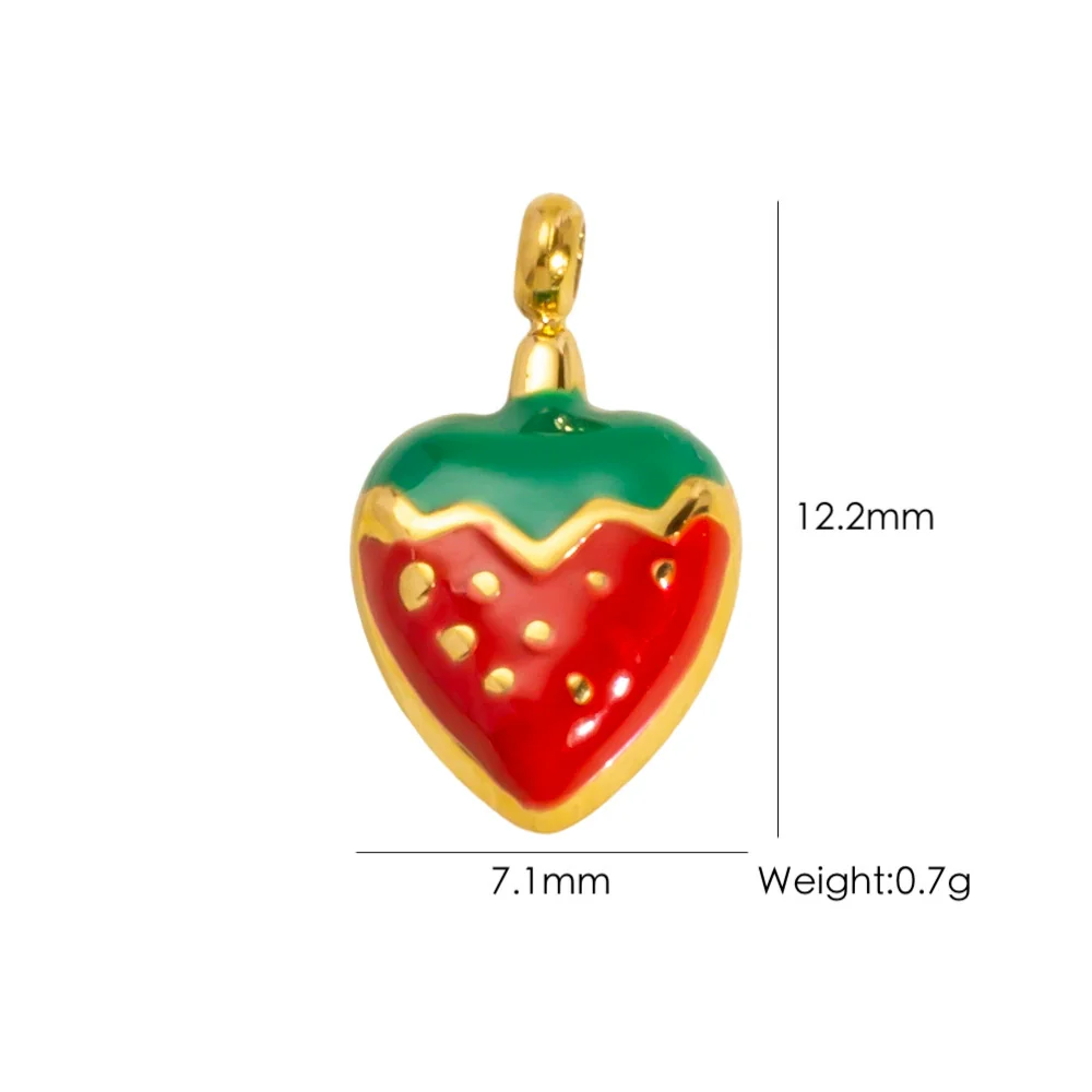 Fruit Series Stainless Steel Dripping Oil Small Pendant - Image 10
