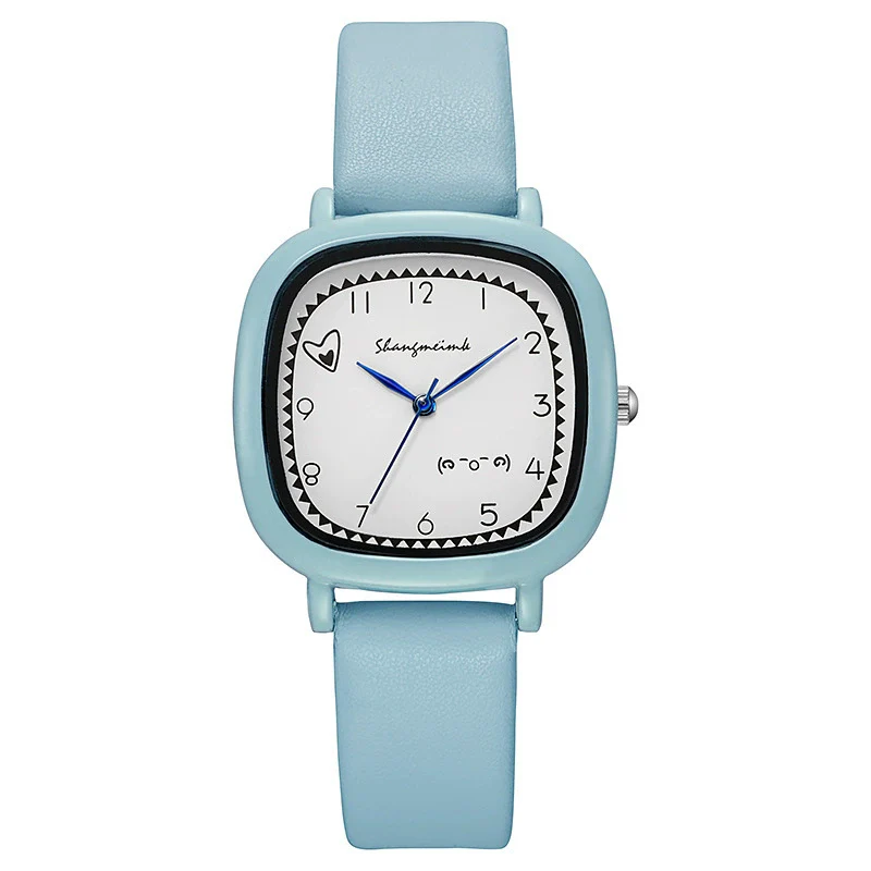 Girls Square Alloy Pu Strap Fresh Style Watch - Image 10